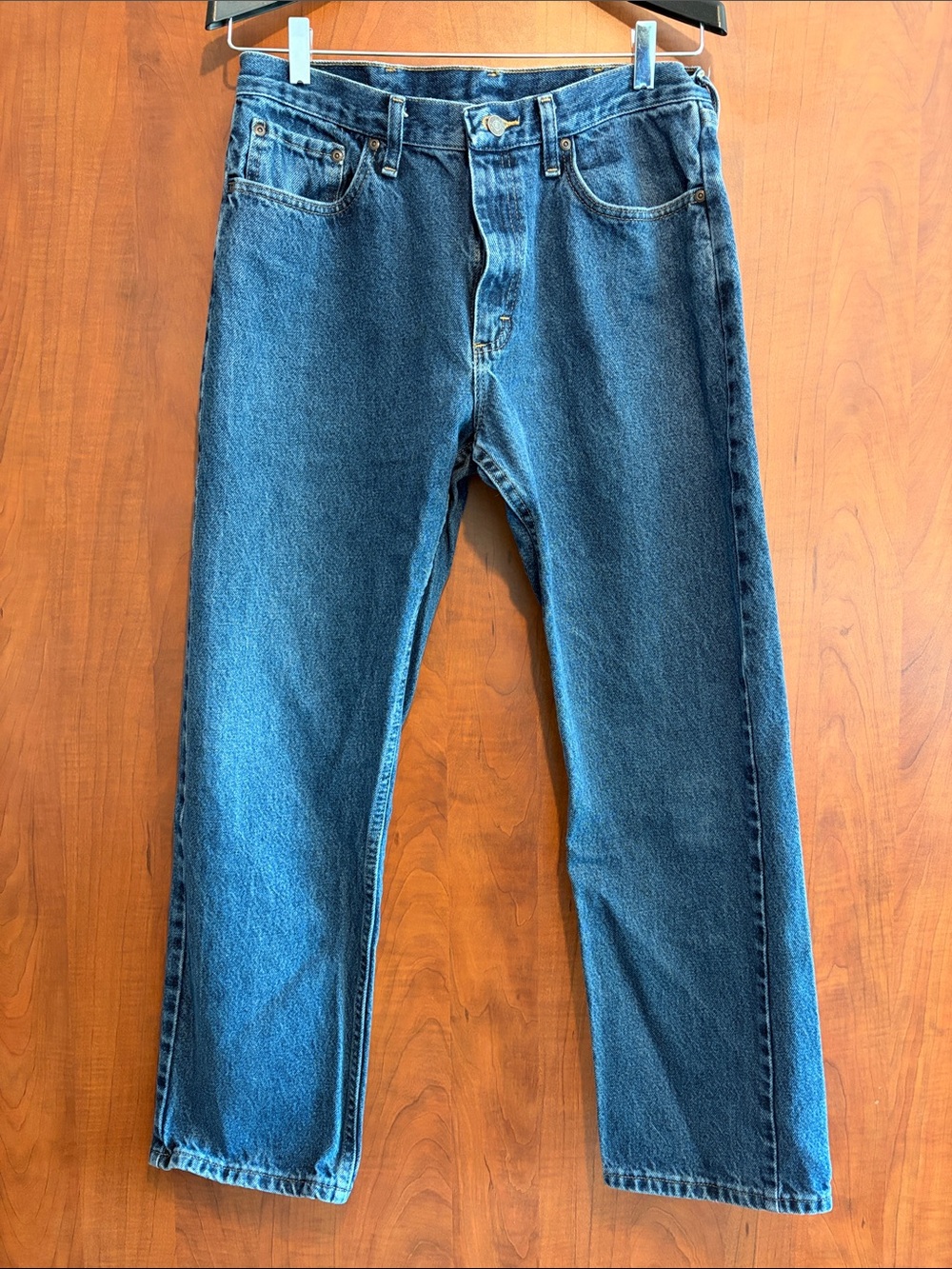 Wrangler Men's Straight-Leg Jeans in Medium Blue